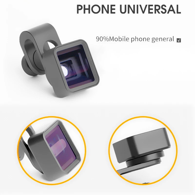 Фильм съемки анаморфный объектив для iPhone Xs Max X huawei P20 Pro mate 1.33X Универсальный Широкий экран видео объектив мобильного телефона
