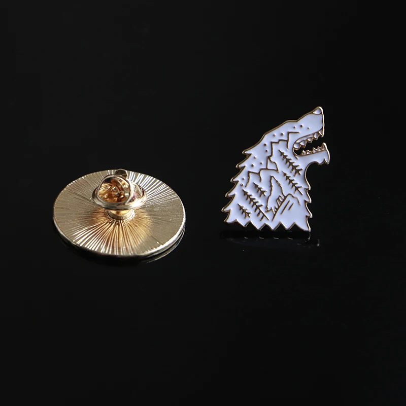 Forest Round Brooches Animal Wolf Enamel Pin for Boys Girls Lapel Pin Hat/bag Pins Denim Jacket Shirt Women Brooch Badge Q650
