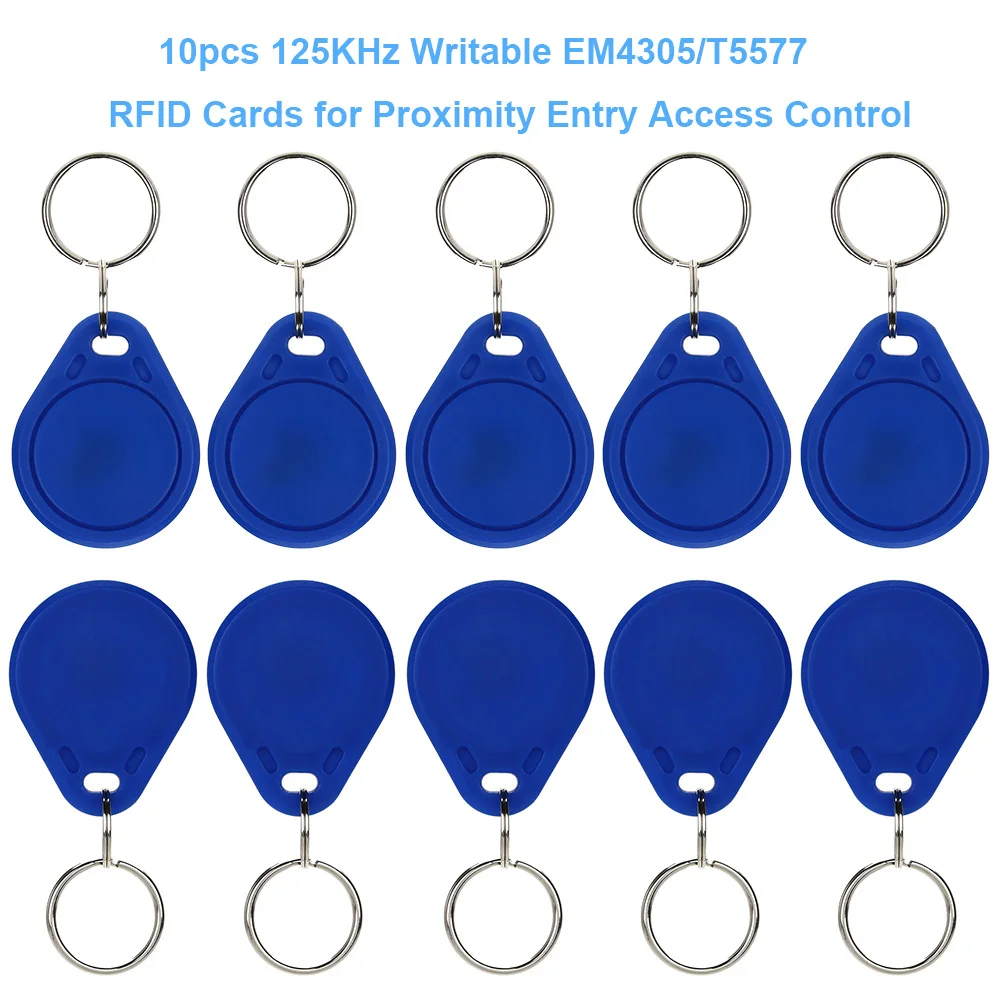 Портативный 125 кГц RFID ID Card Writer/копировальный считыватель+ 10 шт. записываемый EM4305 T5577 брелоки метки карты Горячая
