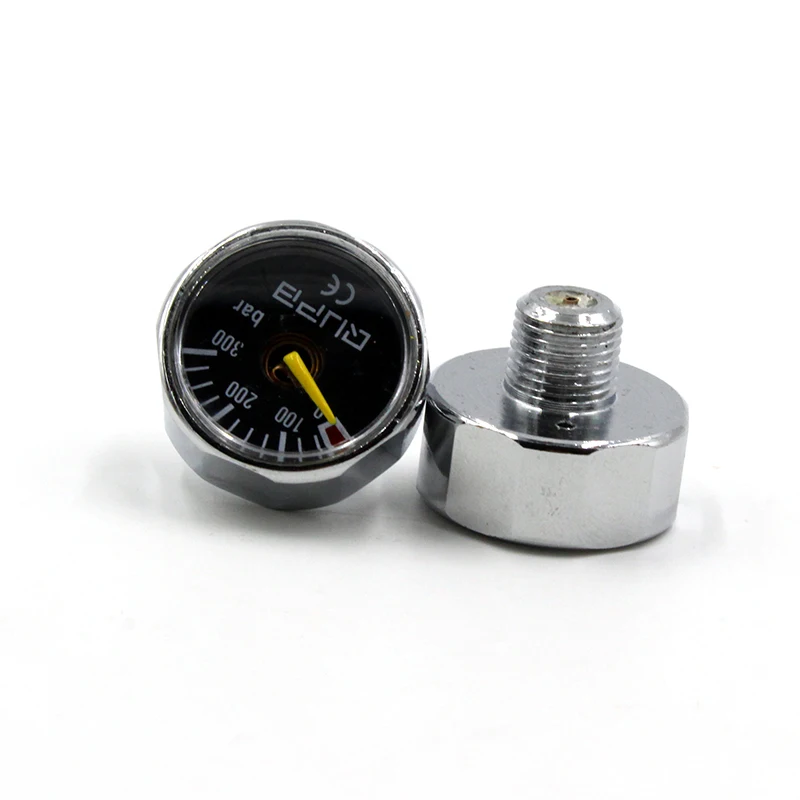 QUPB 1 дюймовый мини манометр 300 бар черный 1/8NPT CE сертифицированный GES007|300bar|gage |