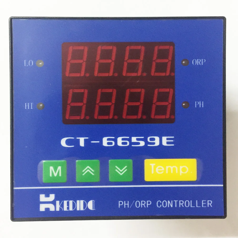 CT 6659E промышленный PH/ORP контроллер On line pH orp детектор измеритель с электронным