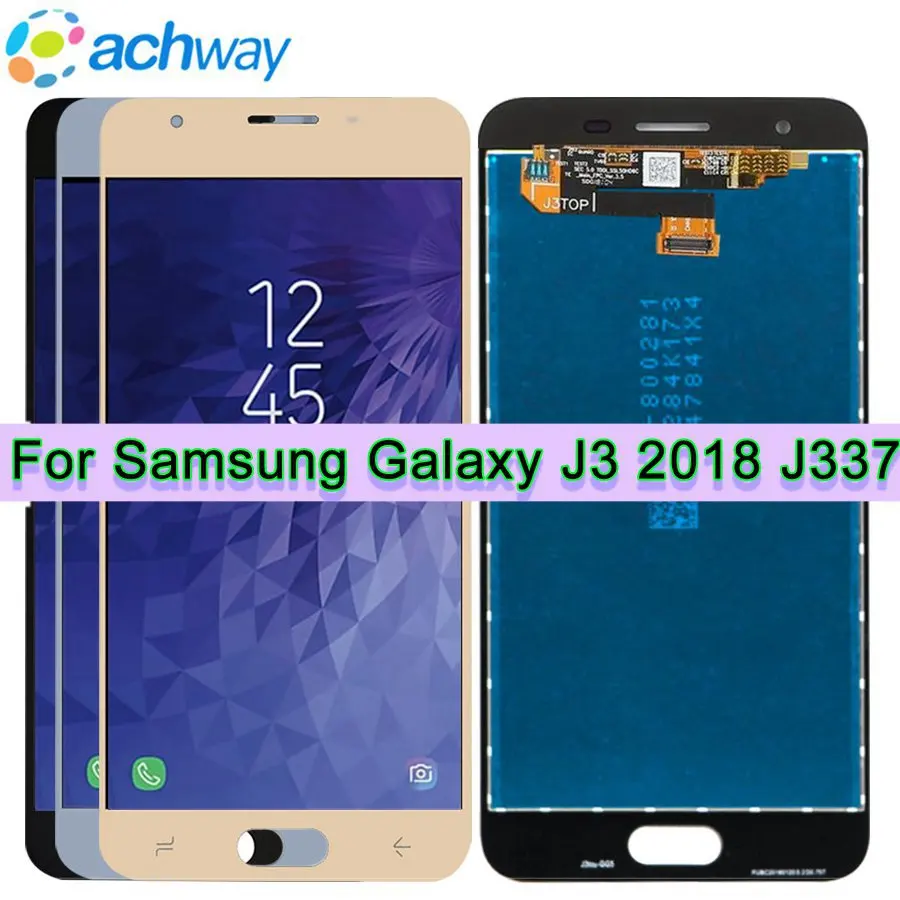 

ЖК-дисплей 5,0 дюйма для Samsung Galaxy J3 2018, J337, J337P, J337T, зеркальный дисплей, сенсорный экран, дигитайзер в сборе, j3 2018 для SAMSUNG j337, ЖК