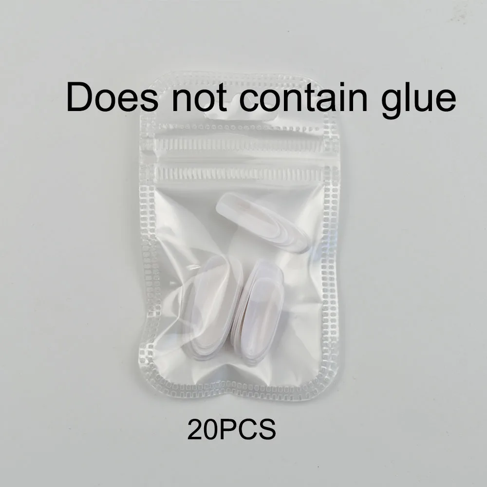 20PCS White 100 шт прозрачные/натуральные/белые ультратонкие накладные ногти акриловые овальные полностью закрывающие съемные ногти Rrubber Fake Nails JZJ3014 - Цвет: 20PCS White