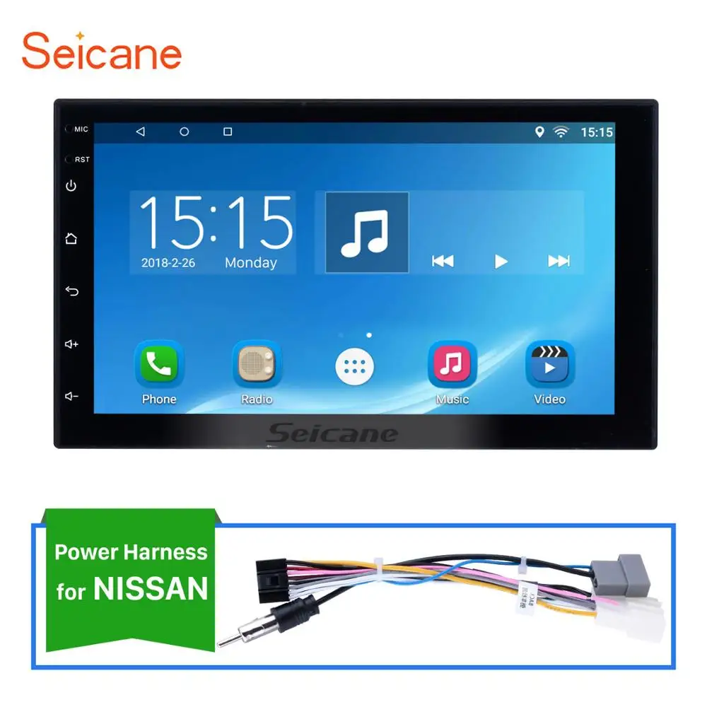 For Nissan Harfey 2Din " универсальное радио bluetooth для NISSAN TOYOTA KIA VW hyundai Suzuki Honda Android 8,1 Wifi Автомобильный мультимедийный плеер - Цвет: For Nissan