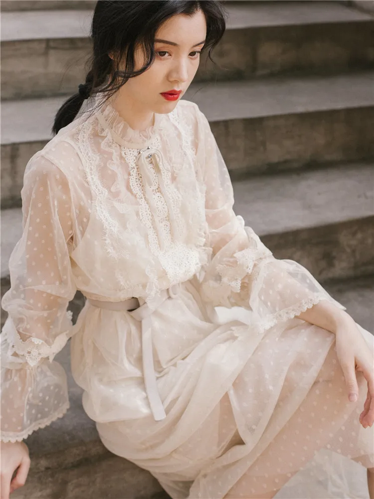 2019 новые модные женские платья винтажное французское платье принцессы из двух