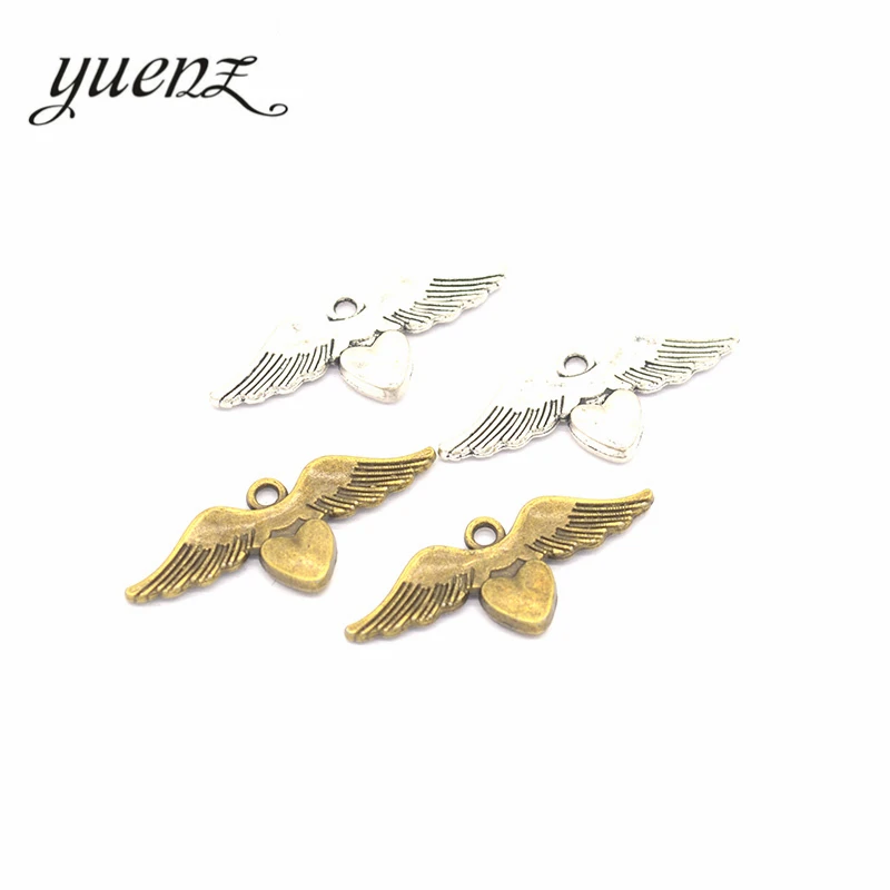 

YuenZ, 10 шт., 2 цвета, флуоресцентные подвески, подходят для фотографий, DIY, металлические ювелирные изделия 34*14 мм D407