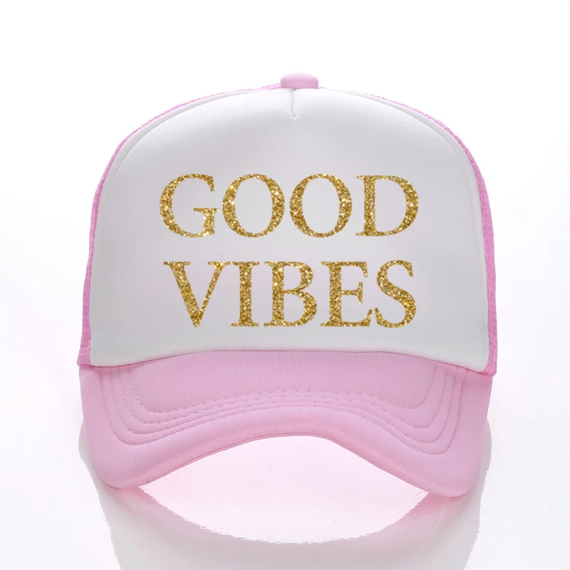 DongKing унисекс хорошая VIBES повседневная Регулируемая бейсбольная кепка сетчатая
