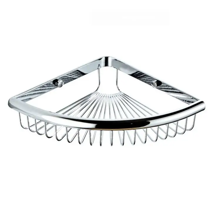Corner shelf Аксессуары для ванной комнаты Серебряный держатель для туалетной бумаги держатель для мыла Полка для полотенец крючок для халата держатель для туалетной щетки держатель для барабана MO2100C - Цвет: Corner shelf
