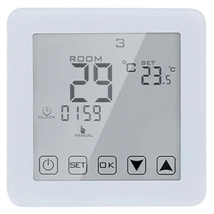 M2 White Color 16A 16A сенсорный экран подогрев пола термостаты Цифровой Программируемый Регулятор температуры для электрической системы отопления - Цвет: M2 White Color 16A