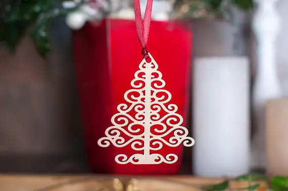 Рождественские украшения Деревянная Рождественская елка набор из 6 деревянных