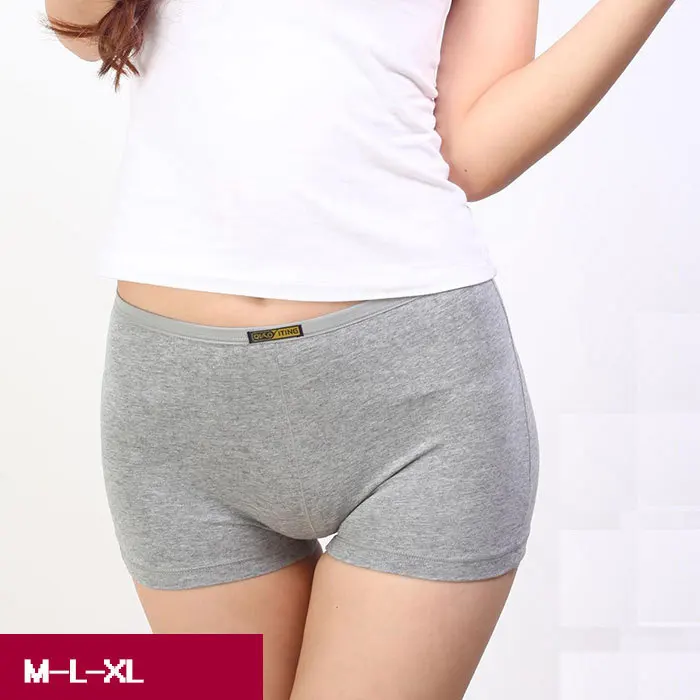 2016 NEW cheaper Womens Boxer Boy Shorts Hot Pants Underwear Boxers 4 Pack 100% cotton Mixed color shipment free shipping |