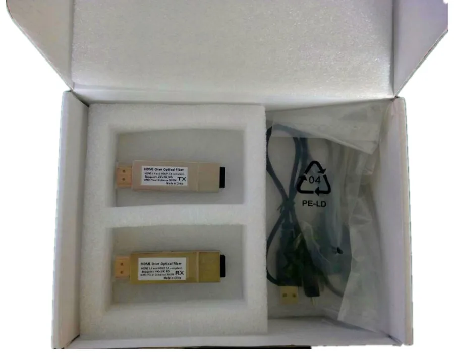 4K Mini 300m HDMI волоконно-оптический преобразователь без задержки потери оптический волоконный удлинитель передатчик HDMI 1,4 v по OM3 многомодовый кабель