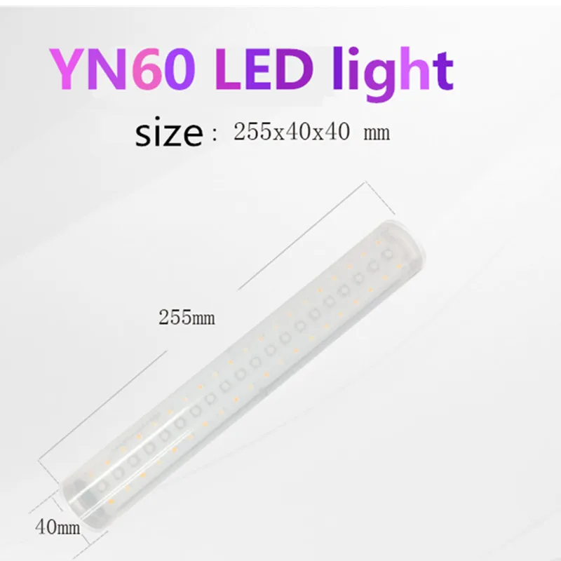 Светодиодная лампа YONGNUO YN60 Pro 3200 5500K RGB со встроенным аккумулятором 5200 мА ·