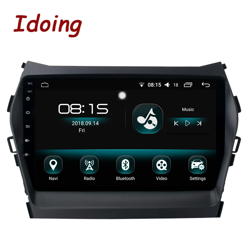 Автомагнитола Idoing 9 дюймов 4 Гб + 64 ГБ 2.5D IPS Восьмиядерный процессор Android 8 0 подходит
