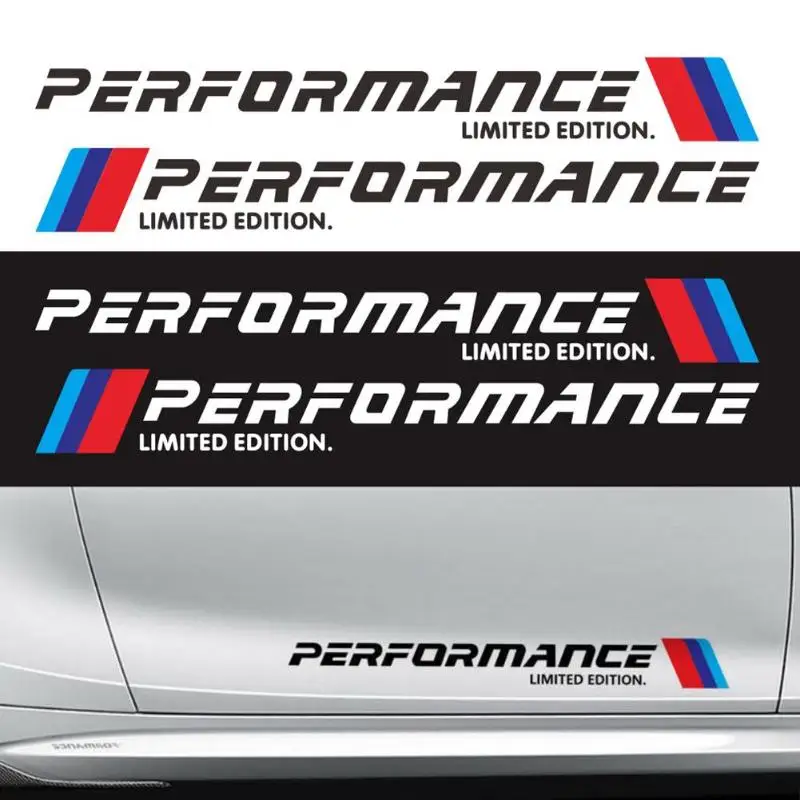 VODOOL 2 шт. стикер для стайлинга автомобиля s M Performance Limited Edition наклейки на боковые