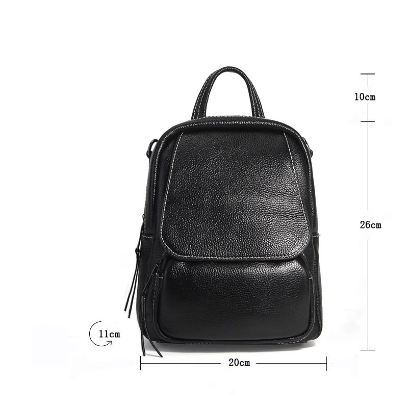 Сладкий снег mochila feminina винтажный женский многофункциональный кожаный рюкзак