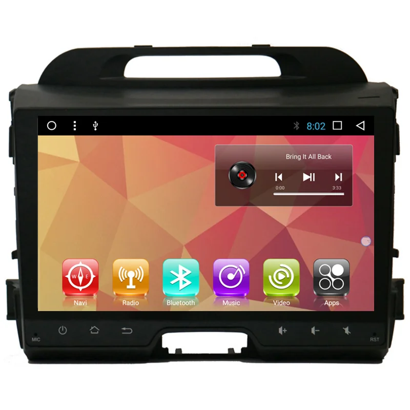 Автомобильный мультимедийный стерео-навигатор Android 10" GPS Navigation DVD Radio Audio Sat Nav Head Unit для Kia Sportage R 2011 2012 2013 2014 2015 onwards.