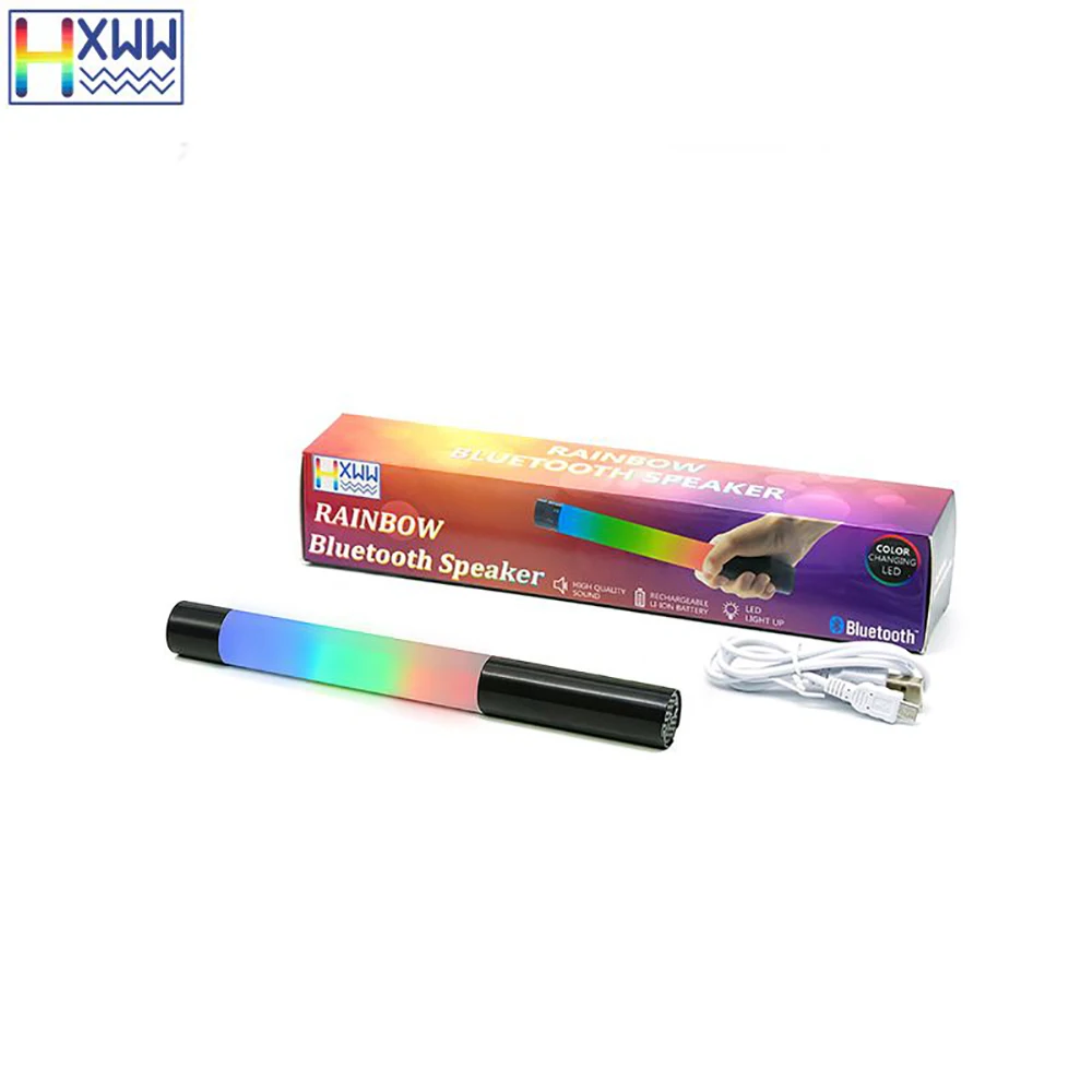 HXWW хорошая Акция Мини Портативный Саундбар сменный светодиодный беспроводной