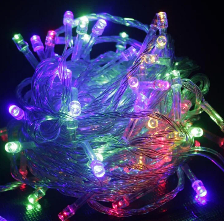 

10M100LED String Light Waterproof 110V/220V LED Holiday String Lighting 9 Colors Christmas Lights Party Outdoor Decoration 10pcs
