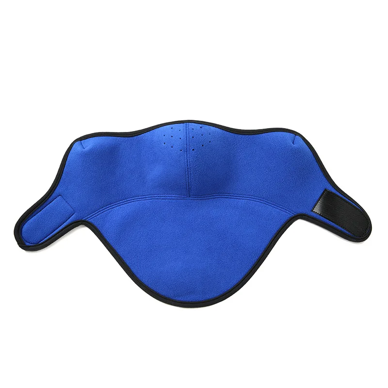 Half Face Blue Мотоциклетная зимняя теплая маска с черепом для всего лица, ветрозащитные маски на половину лица для мужчин и женщин, аксессуары для электроскутера - Цвет: Half Face Blue
