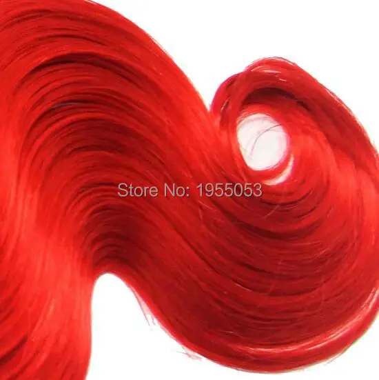 Два тона Человека Hai Переплетения Черный И Красный Наращивание Волос 300 Г 7А дева