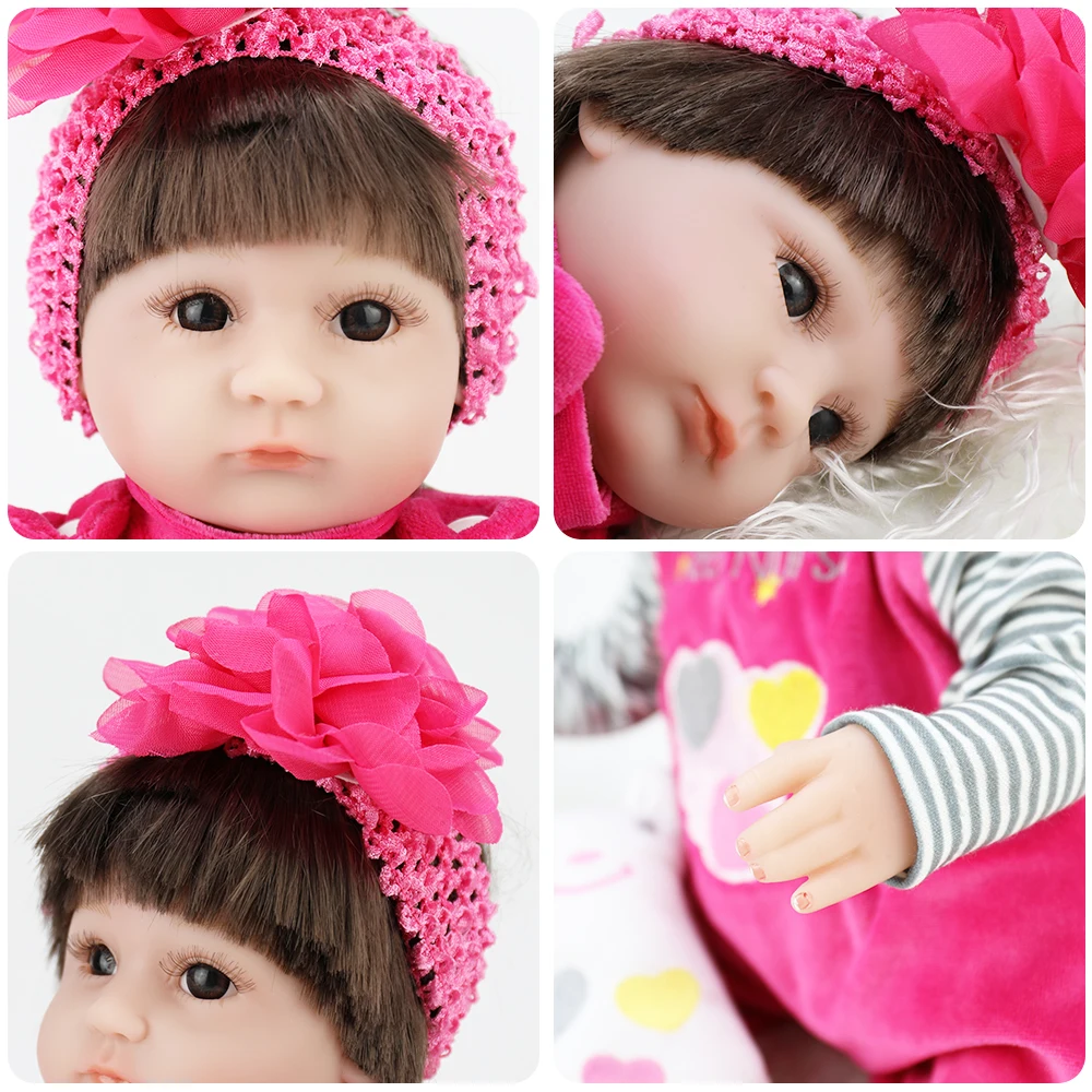 Красный цветок! Кукла реборн bebek baby alive dolls девочка пупи doll enfant силиконовый вид