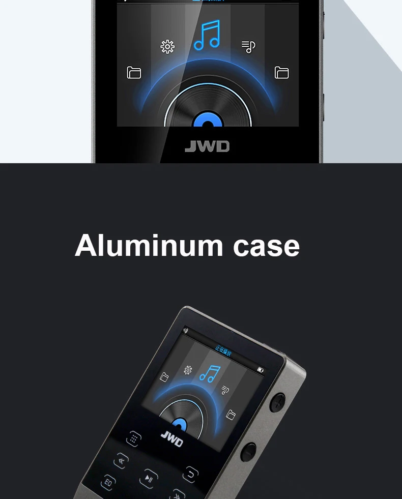 JWD HIFI музыкальный плеер мини Mp3 сенсорный экран без потерь 30 WAV/FLAC/APE 8 ГБ/16 ГБ Поддержка линейного выхода