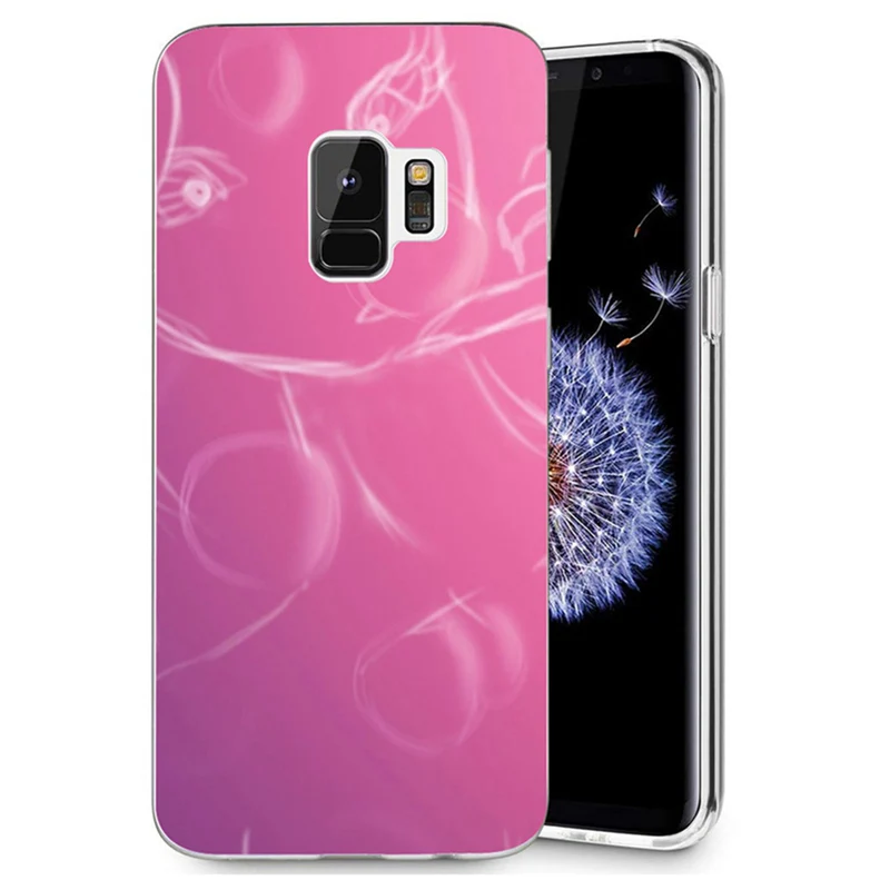 Для samsung Galaxy S3 S9 S9Plus S8 плюс S7 края Примечание 8 ТПУ мягкий розовый любовь пейзаж
