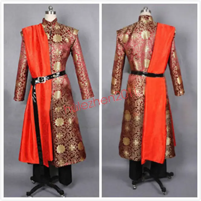 Мужской костюм для косплея King Prince Joffrey Baratheon COS средневековый наряд платье халат