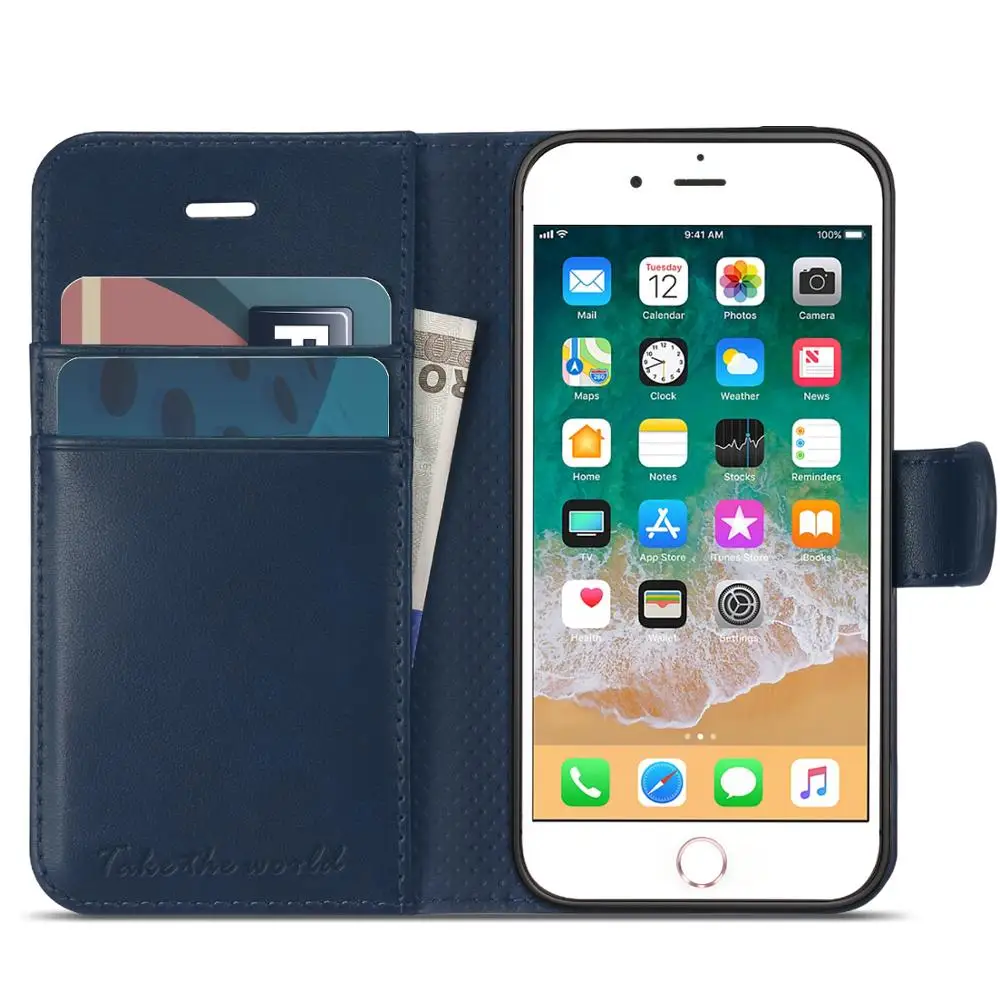Чехлы бумажники tuch для iPhone 5/5s/SE кожаная тонкая книга форматом в пол листа с