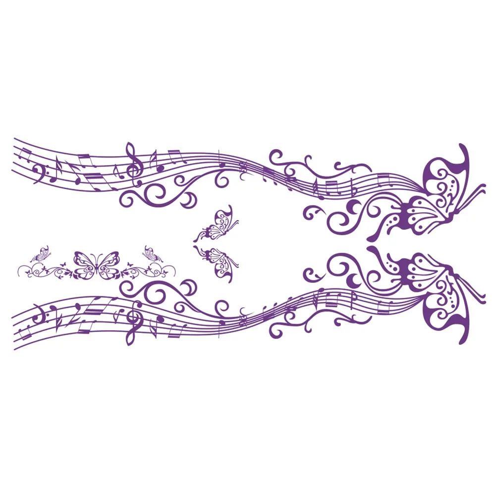 Car Stickers Butterfly Flower Totem Vehicle Body Side Skirt Styling Sticker Decals Butterfly and Flower Design