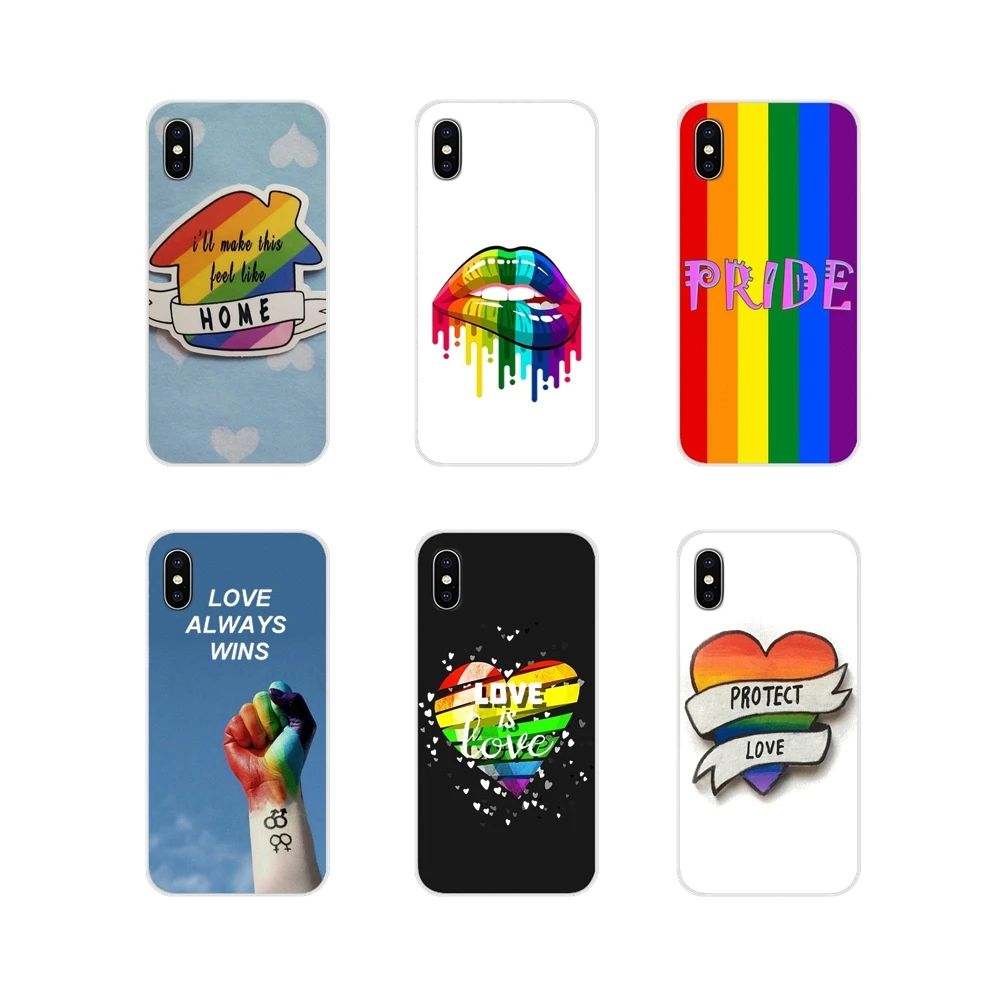 Силиконовый чехол для геев лесбиянок ЛГБТ Радуга фестиваль прайд арт Apple iPhone X XR XS