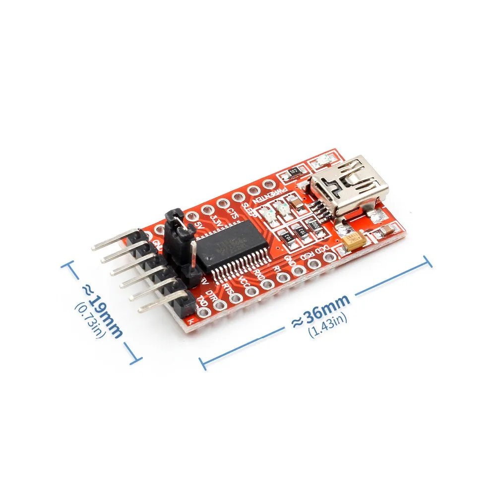 FT232RL FTDI USB 3,3 V 5,5 V к ttl Последовательный модуль адаптера для Arduino Mini port