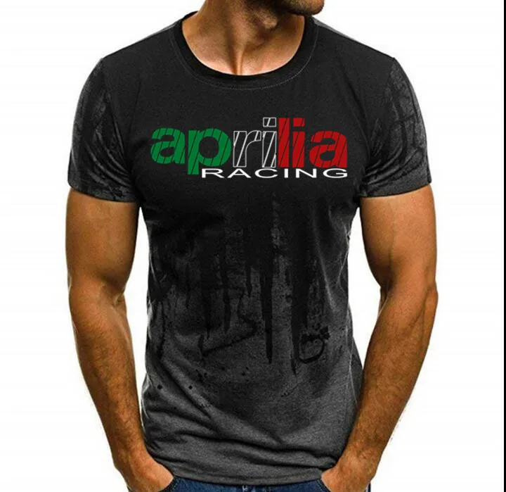 Новая камуфляжная футболка Aprilia Italy Flag II с короткими рукавами S-4XL выбор цвета