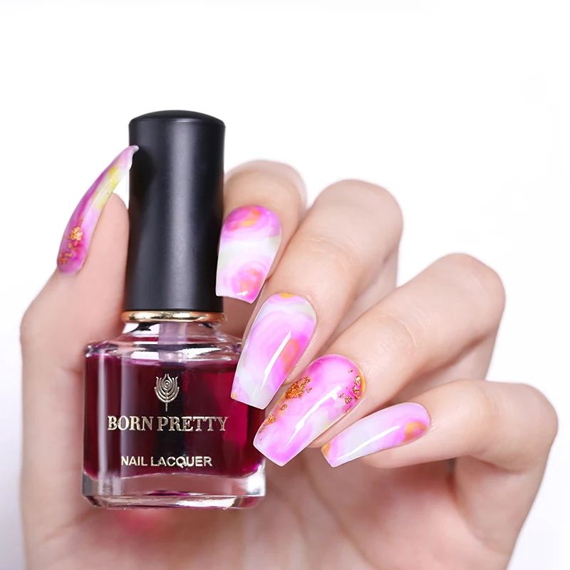 Лак для ногтей BORN PRETTY Блестящий Фиолетовый лак 6 мл | Красота и здоровье