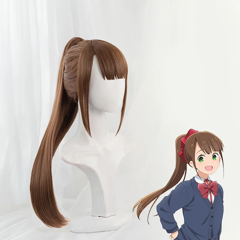 Cosroad Honsho Aru парик Hitoribocchi no Marumaru Seikatsu Косплей парики костюм для девочек коричневый