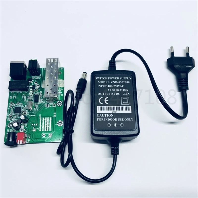 Конвертер SFP в RJ45 гигабитный преобразователь DIP переключатель медиаконвертер 1000