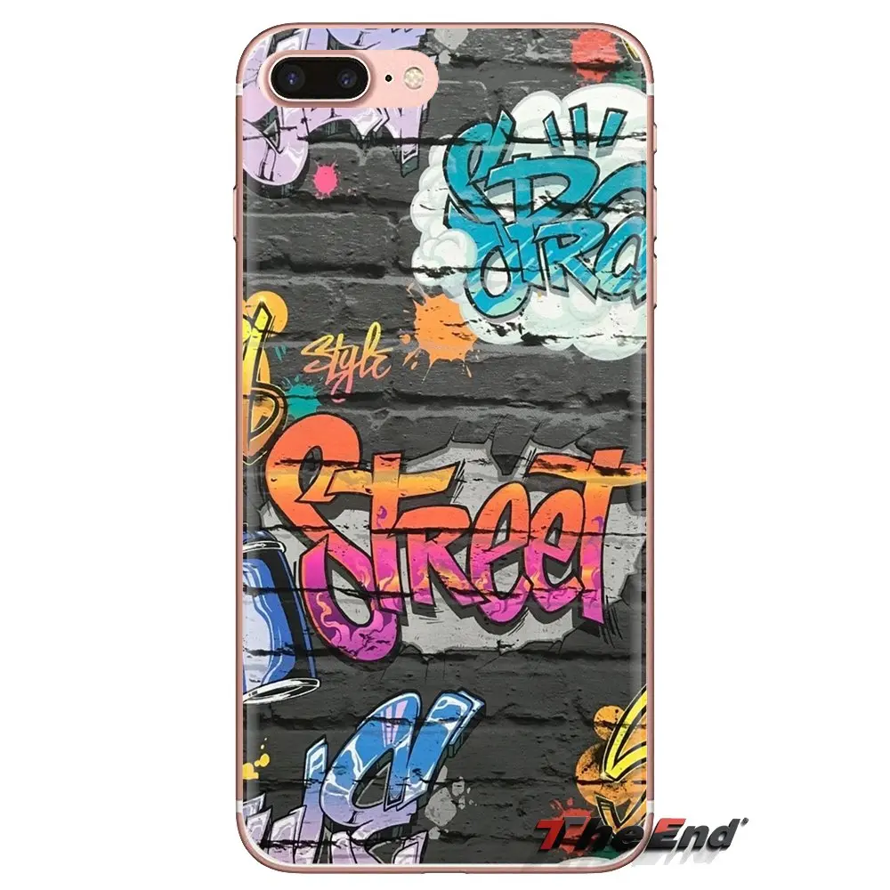 Для Samsung Galaxy S3 S4 S5 Mini S6 S7 Edge S8 S9 S10 Plus Note 3 4 5 8 9 прозрачные мягкие чехлы Чехлы граффити