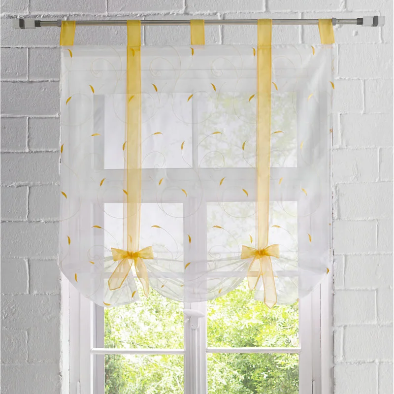 Римские кружевные кухонные занавески s вышитые марлевые домашние садовые экраны