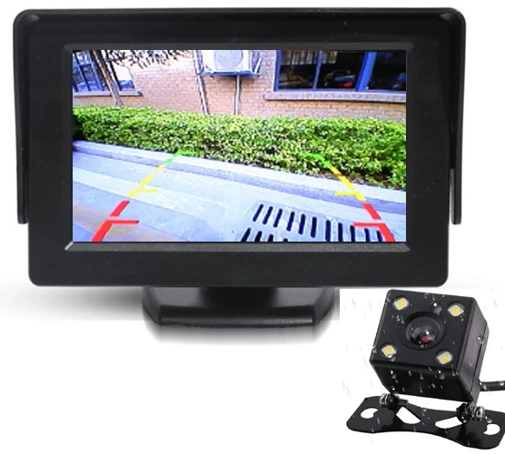 Автомобильный Стайлинг TFT ЖК экран монитор заднего вида дисплей и камера для