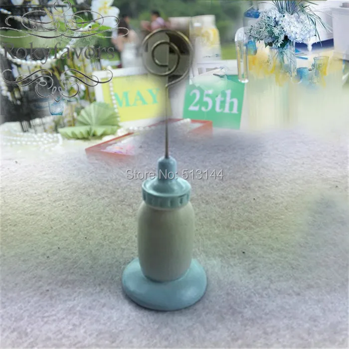 Бесплатная доставка 24 шт x Синий/Розовый Смола детская бутылка место держатель