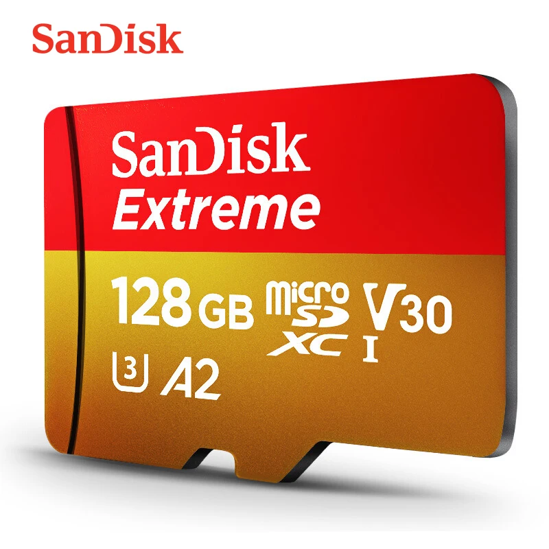 SanDisk Extreme&Ultra Micro SD Card UHS-I 64gb 128gb 256gb microSDXC C10 U3 V30 A2 32GB microSDHC A1 TF Card for Smartphone