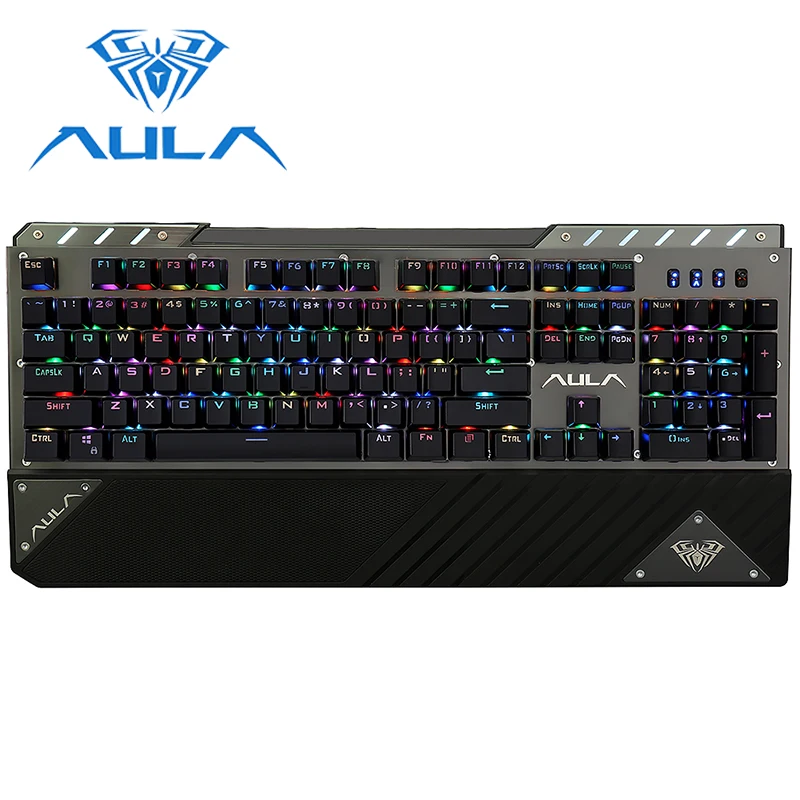 Клавиатура игровая Механическая с RGB подсветкой и синими