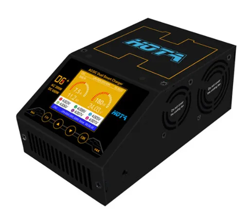 HOTA D6 + AC 300 Вт DC 2X325W 2X15A двухканальный умный аккумулятор Lipo зарядное устройство Dis