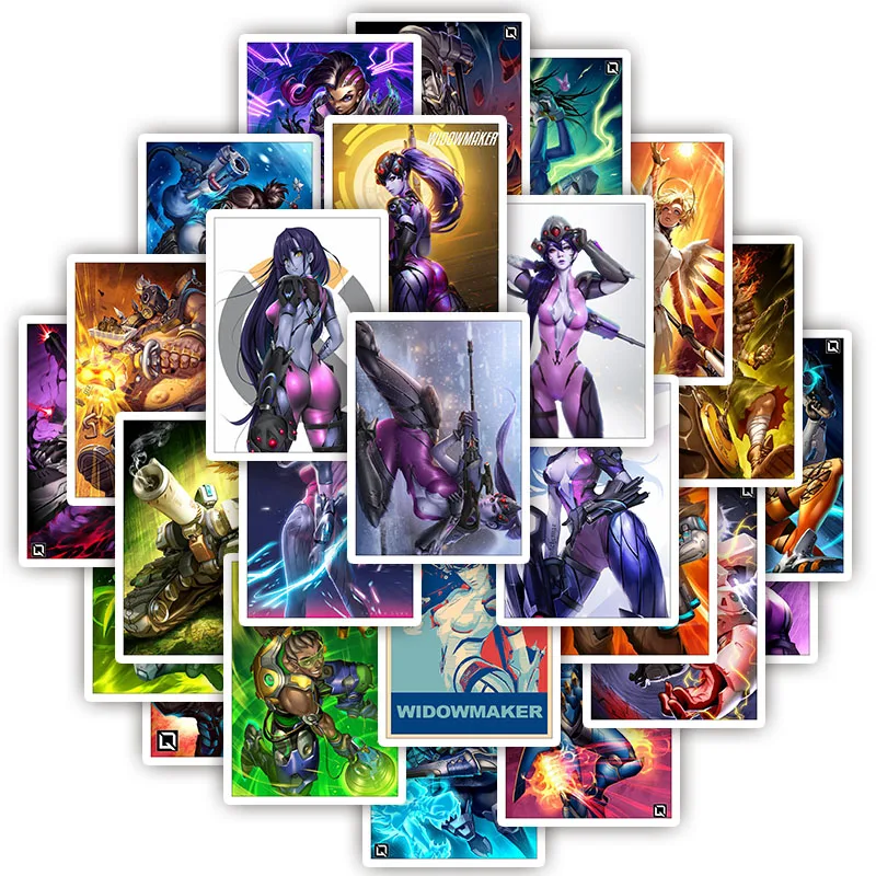 25 шт. съёмка игра widowmaker наклейка для домашнего декора DIY Наклейка s багаж ноутбук игрушка для скейтборда Дневник Книга телефон автомобиль