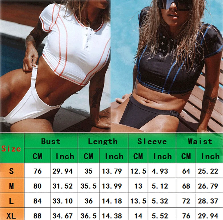 Женский бандажный комплект бикини с бюстгальтером пуш ап коротким рукавом