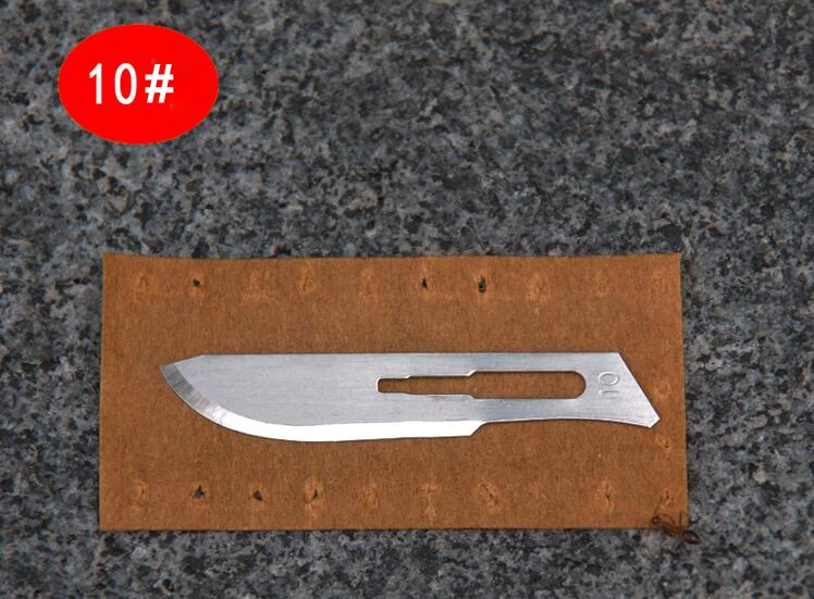 No.10 blade 500 шт. лезвие 10#11#15#20#23#24# хирургические инструменты для ремонта скальпеля нож для одноразового Стерильного/мобильного телефона/красоты/DIY - Цвет: No.10 blade