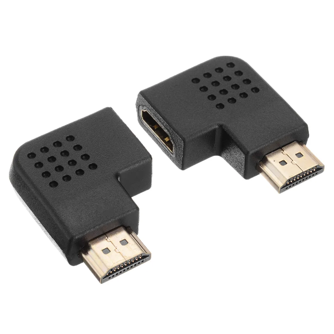 HDMI адаптер «Папа-мама» HD tv 1080P мужчин и женщин HDMI адаптеры конвертер 90 градусов угол поворота вправо/влево HDMI разъемы