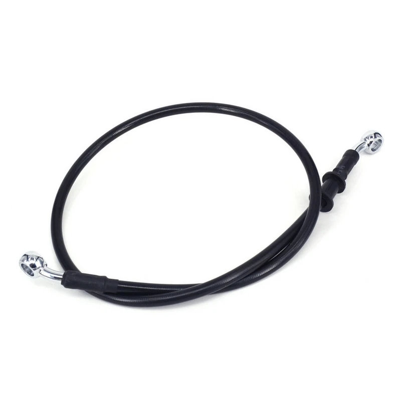 60cm Black Мотоциклетные оплетенные тормозные муфты масляные шланги линии трубы кабели 500 мм-2000 мм Мотоцикл Велосипед - Цвет: 60cm Black