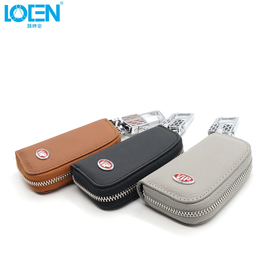LOEN 1 шт. ключи чехол сумка держатель кошелек для монет из натуральной кожи логотип